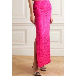STAUD Saman Floral-jacquard Maxi Skirt